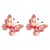occidental style creative personality insect butterfly color diamond temperament occidental style earrings wo