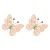occidental style creative personality insect butterfly color diamond temperament occidental style earrings wo