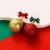 christmas earrings creative bow pellet asymmetry ear stud Earring