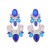 occidental style fashion personality temperament Earring exaggerating super colorful diamond Pearl earrings high