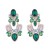 occidental style fashion personality temperament Earring exaggerating super colorful diamond Pearl earrings high