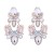 occidental style fashion personality temperament Earring exaggerating super colorful diamond Pearl earrings high