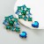 occidental style fashion creative long style heart-shaped pendant earrings woman Alloy embed colorful diamond p