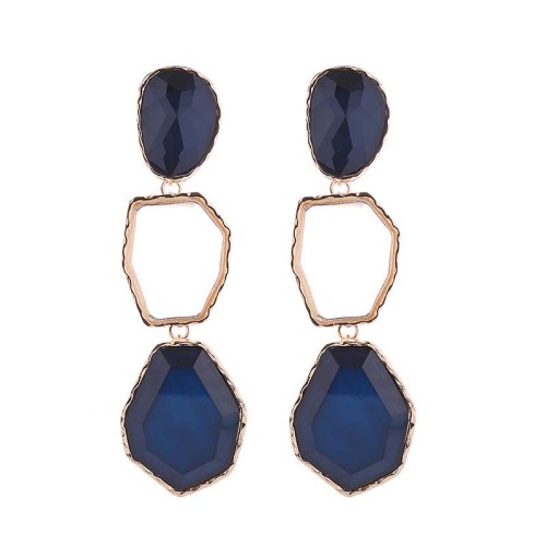 occidental style exaggerating multilayer long style earrings geometry more Alloy embed resin Earringearrings