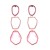 occidental style exaggerating multilayer long style earrings geometry more Alloy embed resin Earringearrings