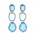 occidental style exaggerating multilayer long style earrings geometry more Alloy embed resin Earringearrings