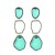 occidental style exaggerating multilayer long style earrings geometry more Alloy embed resin Earringearrings