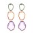 occidental style exaggerating multilayer long style earrings geometry more Alloy embed resin Earringearrings