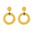 occidental style twining earrings brief handmade weave Round earring Bohemian style earrings