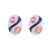 occidental style personality silver ear stud woman Alloy enamel diamond Ladies temperament earrings