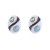 occidental style personality silver ear stud woman Alloy enamel diamond Ladies temperament earrings