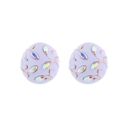 occidental style fashionins wind silver earrings woman temperament diamond ena..