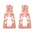 UR geometry fully-jewelled earrings personality three-dimensional earring