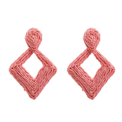 autumn earrings occidental style exaggerating Earring woman Bohemia rhombus earring
