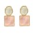  occidental style earrings woman geometry square resin Earring trend retro