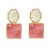  occidental style earrings woman geometry square resin Earring trend retro