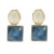  occidental style earrings woman geometry square resin Earring trend retro