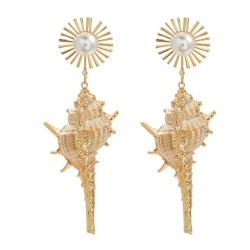 autumn earrings occidental style exaggerating Earring woman Alloy embed Pearl ..