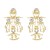 medium earrings occidental style retro ear stud woman fashion palace wind Alloyearrings