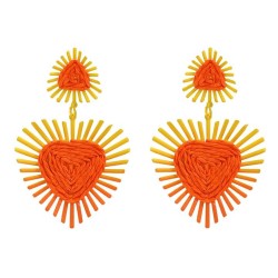  earrings occidental style exaggerating Earring woman multilayer triangle sun ..