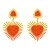  earrings occidental style exaggerating Earring woman multilayer triangle sun flower earringearrings