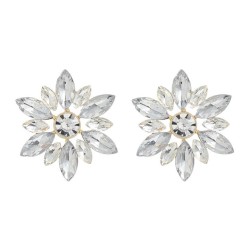  flowers ear stud occidental style earrings woman fashion elegant fully-jewell..