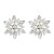  flowers ear stud occidental style earrings woman fashion elegant fully-jewelled flowers