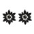  flowers ear stud occidental style earrings woman fashion elegant fully-jewelled flowers