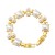 Autumn and Winter Alloy embed Pearl earrings bracelet necklace set lady trend temperament occidental style
