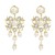 autumn flowers earrings occidental style exaggerating Earring woman Alloy diamond embed Pearl fashion retro ban