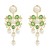autumn flowers earrings occidental style exaggerating Earring woman Alloy diamond embed Pearl fashion retro ban