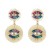  eyes earrings occidental style exaggerating Earring woman Alloy diamond sun flower earring Bohemia