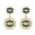  eyes earrings occidental style exaggerating Earring woman Alloy diamond sun flower earring Bohemia