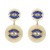  eyes earrings occidental style exaggerating Earring woman Alloy diamond sun flower earring Bohemia