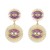  eyes earrings occidental style exaggerating Earring woman Alloy diamond sun flower earring Bohemia