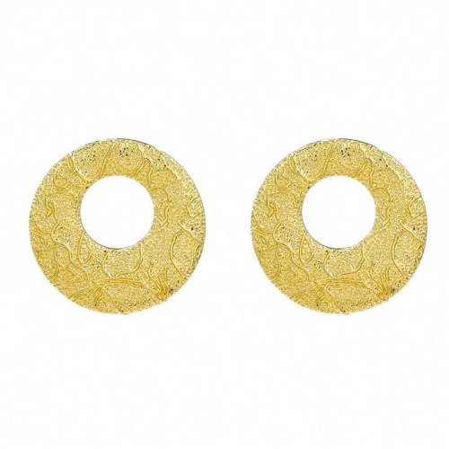  Alloy earrings occidental style Earring woman fashion pattern Round Metal exaggerating ear studearrings