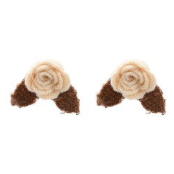 Autumn and Winter flowers earrings occidental style Earring woman fashion weav..