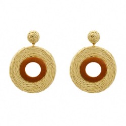 autumn earrings Round earring woman occidental style exaggerating Bohemiaearri..