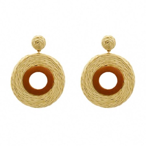 autumn earrings Round earring woman occidental style exaggerating Bohemiaearrings