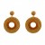 autumn earrings Round earring woman occidental style exaggerating Bohemiaearrings