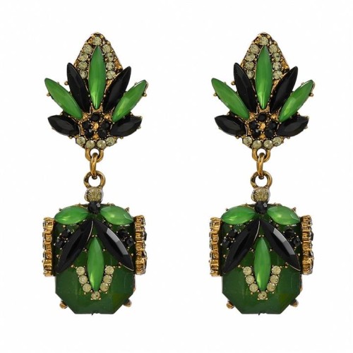 medium earrings occidental style exaggerating Earring woman multilayer fully-jewelled flowers samll Bohemian st