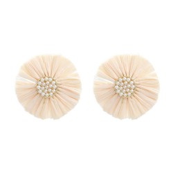 autumn earrings Round ear stud woman fashion brief elegant temperament flowers..