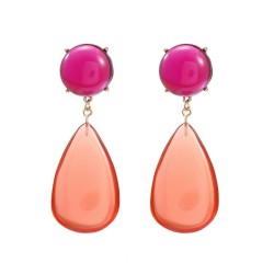 Autumn and Winter occidental style earrings resin Earring woman drop color ear..