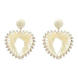 autumn earrings heart-shaped Earring woman occidental style exaggerating Bohem..
