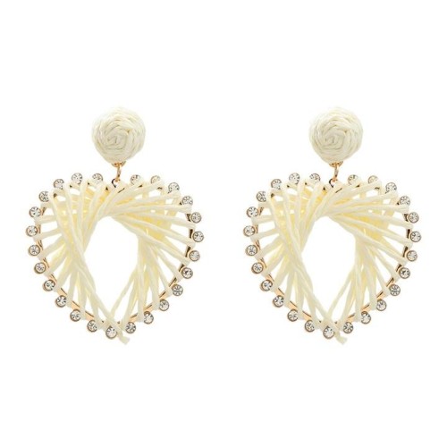 autumn earrings heart-shaped Earring woman occidental style exaggerating Bohemian style