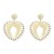 autumn earrings heart-shaped Earring woman occidental style exaggerating Bohemian style