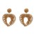 autumn earrings heart-shaped Earring woman occidental style exaggerating Bohemian style