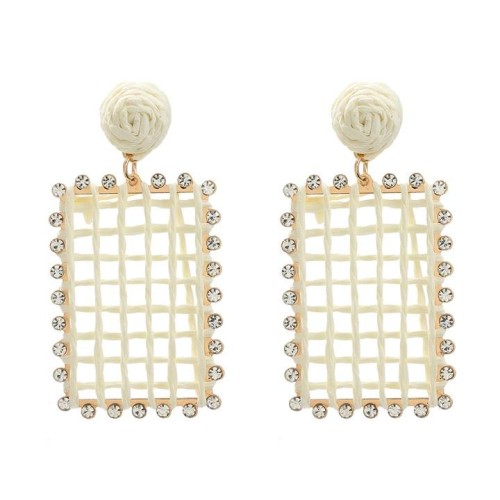 autumn earrings square Earring woman occidental style Bohemian style