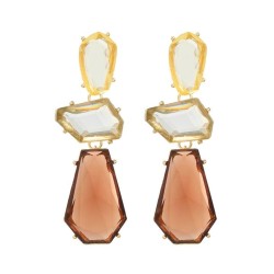 autumn exaggerating occidental style earrings multilayer color Earring woman t..