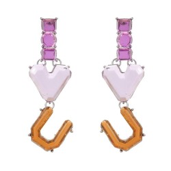 Autumn and Winter exaggerating occidental style earrings WordIOU woman Word lo..